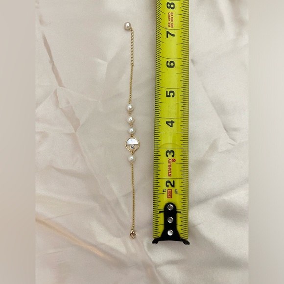 Vintage Brand New silver plated with 18K Gold Pearls Bracelet with gift box set - Picture 7 of 7